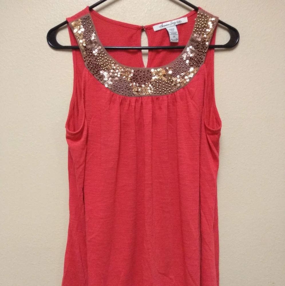 American Rag Sleeveless Size 1X Blouse